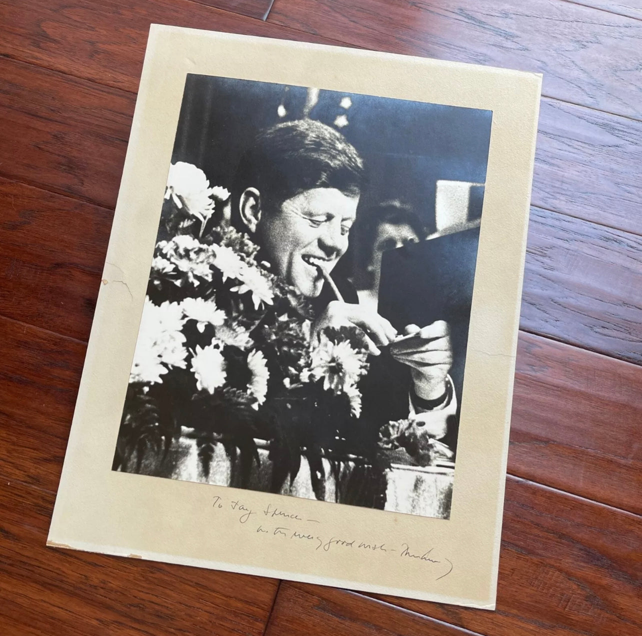 JOHN F. KENNEDY * PSA * as PRESIDENT Autograph Oversized CIGAR Portrait Signed