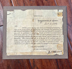JAMES MONROE * JSA LOA * Autograph Request to Publish Declaration of War Signed
