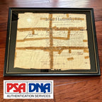 JOHN HANCOCK * PSA/DNA * Signed Militia Appointment Autograph Full Signature