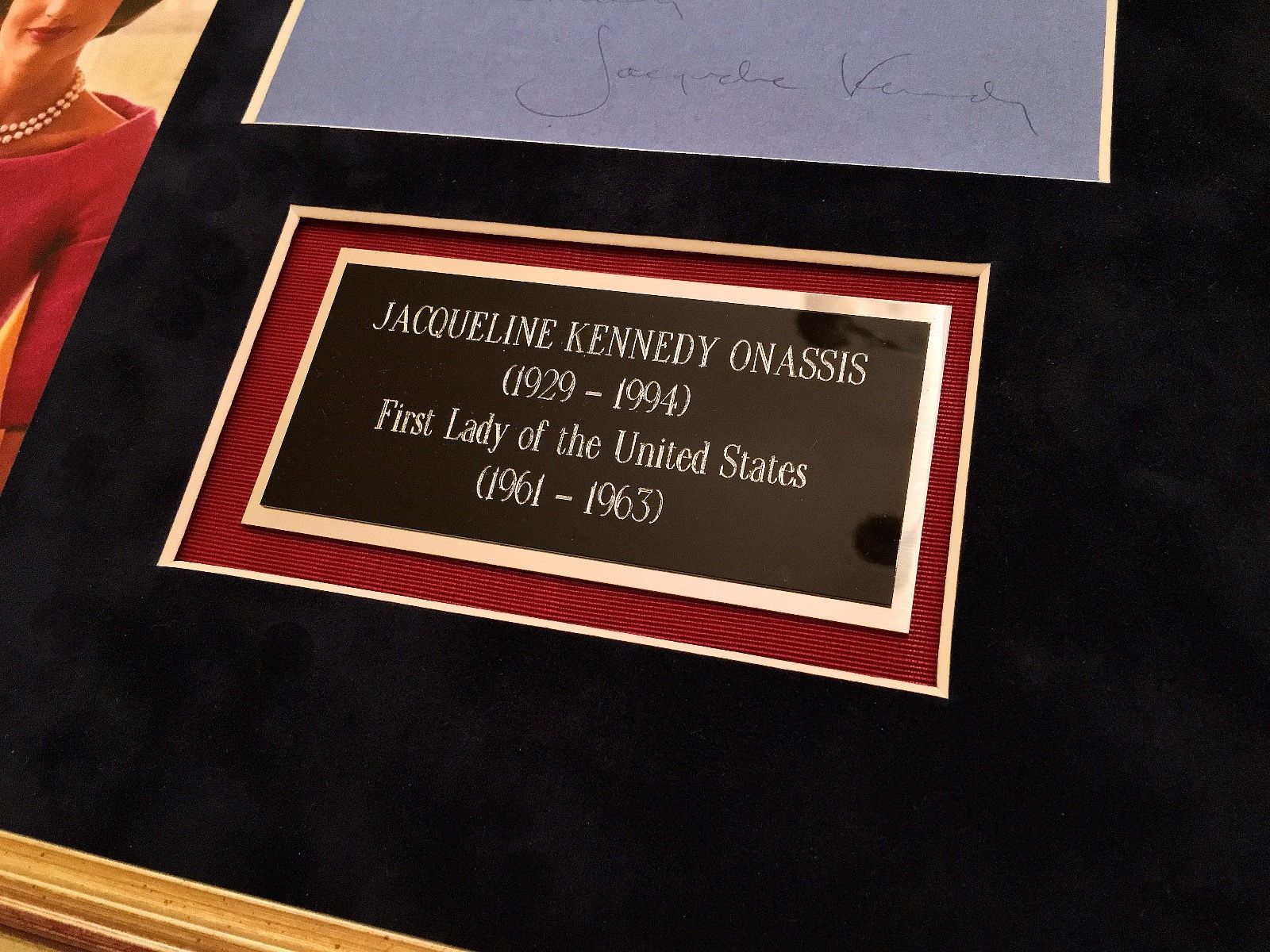 Jacqueline Kennedy Autograph Letter Signed to Her Florist on a Note card