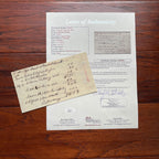 BENEDICT ARNOLD * JSA * Handwritten AUTOGRAPH Note SIGNED Revolutionary TRAITOR