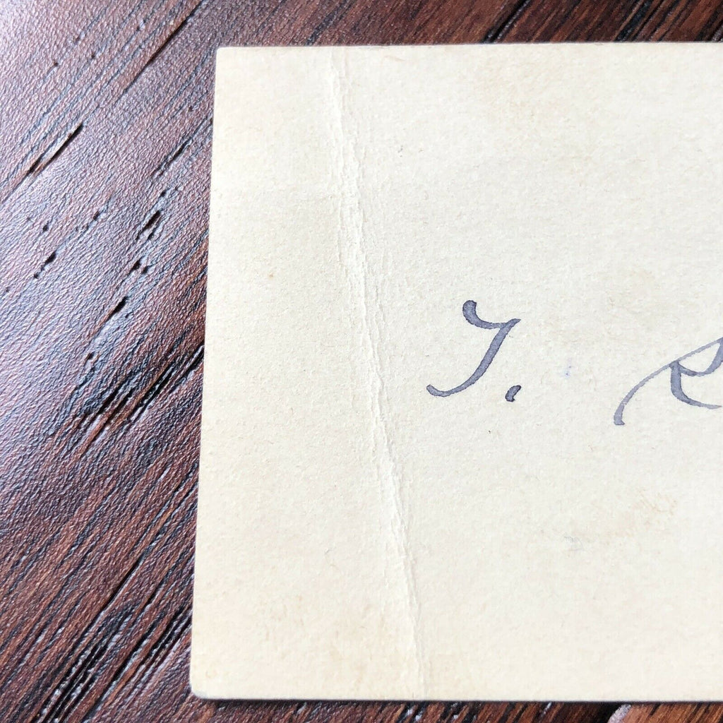THEODORE ROOSEVELT * JSA LOA * Hand Signed Vice Presidents Card Autograph