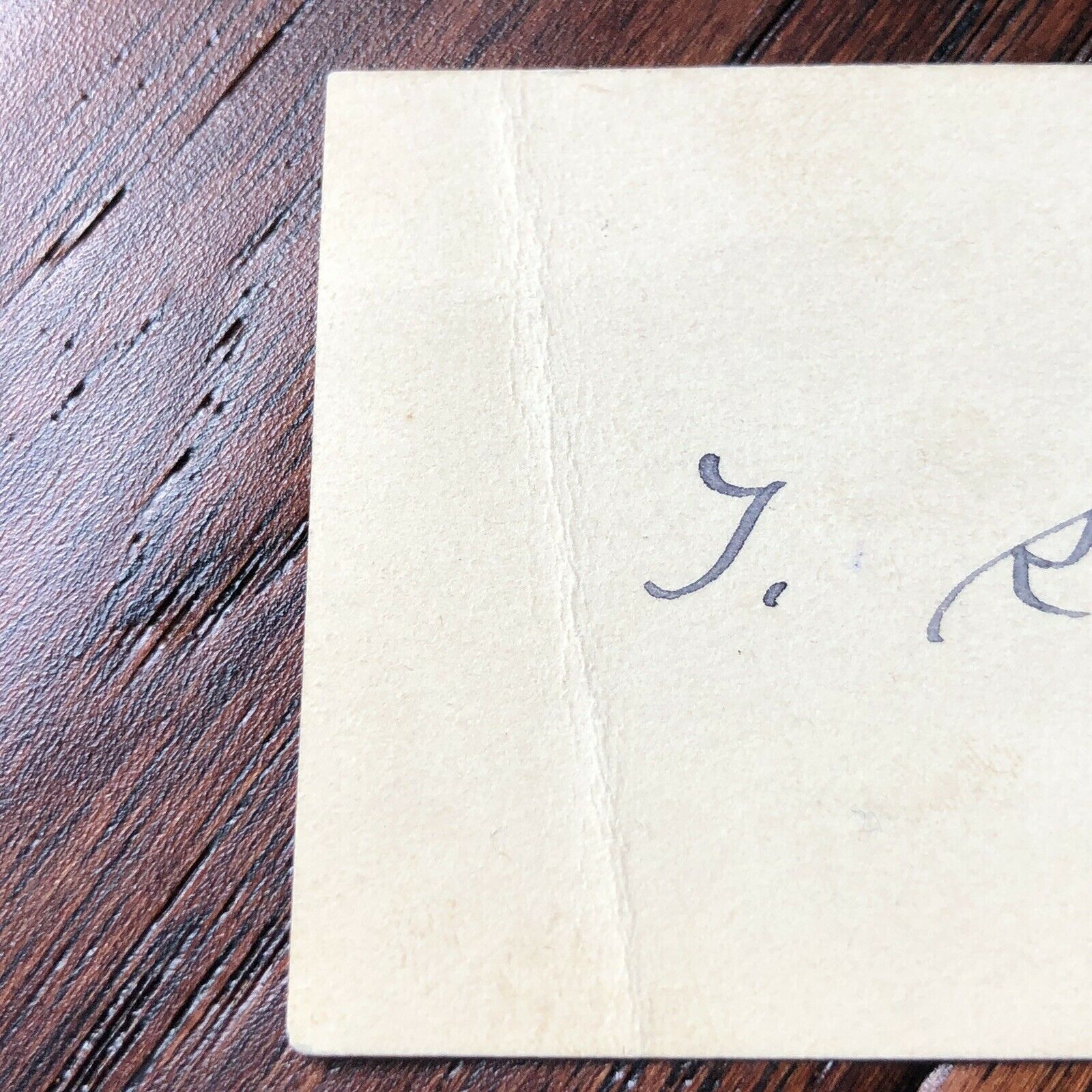 THEODORE ROOSEVELT * JSA LOA * Hand Signed Vice Presidents Card Autograph