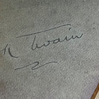 MARK TWAIN / SAMUEL L. CLEMENS * JSA * Autograph 'Savage Club' Photo Signed