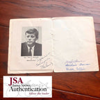 JOHN F. KENNEDY * JSA LOA * Autograph Photo Signed As Senator In Dinner Program