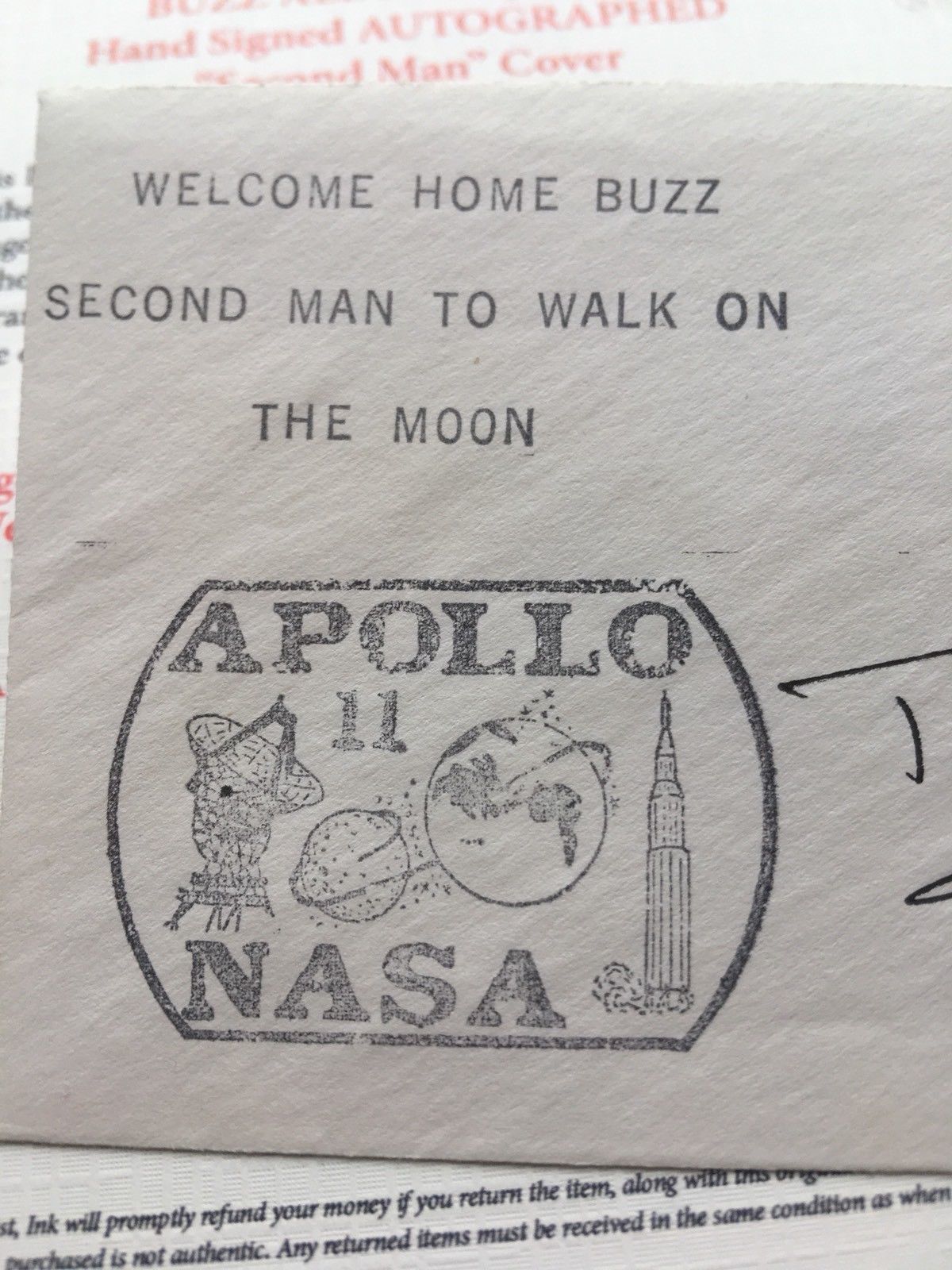 BUZZ ALDRIN * Autograph SIGNED Moon Cover * APOLLO 11 NASA Astronaut