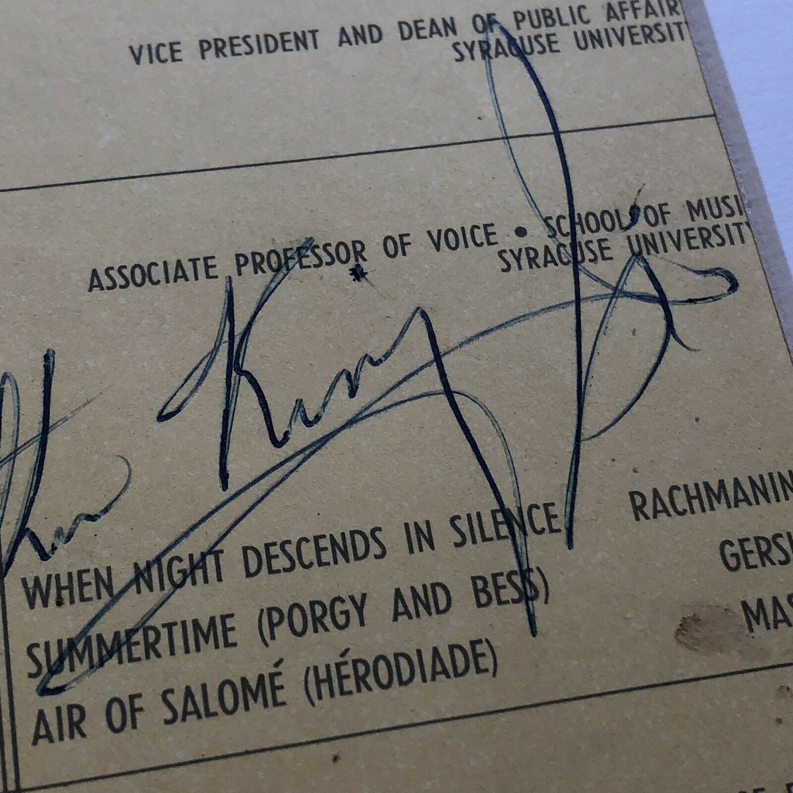 MARTIN LUTHER KING JR * BAS Beckett LOA * Hand Signed 1961 Speech Autograph *