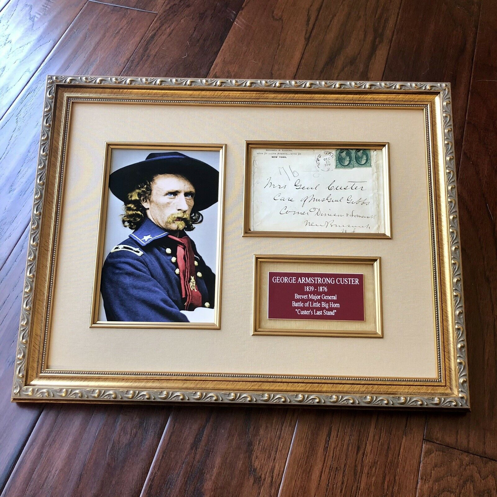 GEORGE CUSTER * JSA * Handwritten Autograph Envelope Signed * Little Big Horn