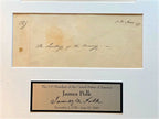 JAMES K. POLK * BAS COA * Scarce AUTOGRAPH Envelope SIGNED * 11th President