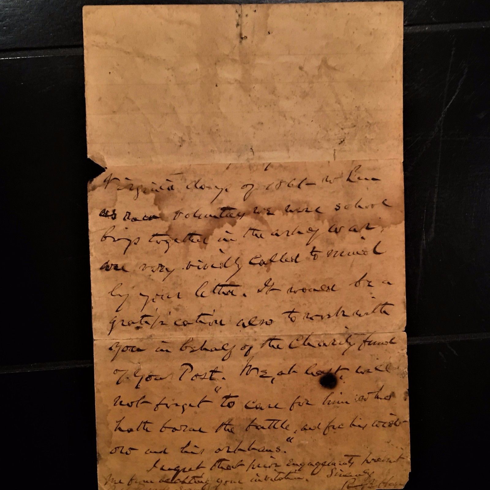 RUTHERFORD B HAYES * autograph CIVIL WAR ABRAHAM LINCOLN Content * Letter SIGNED