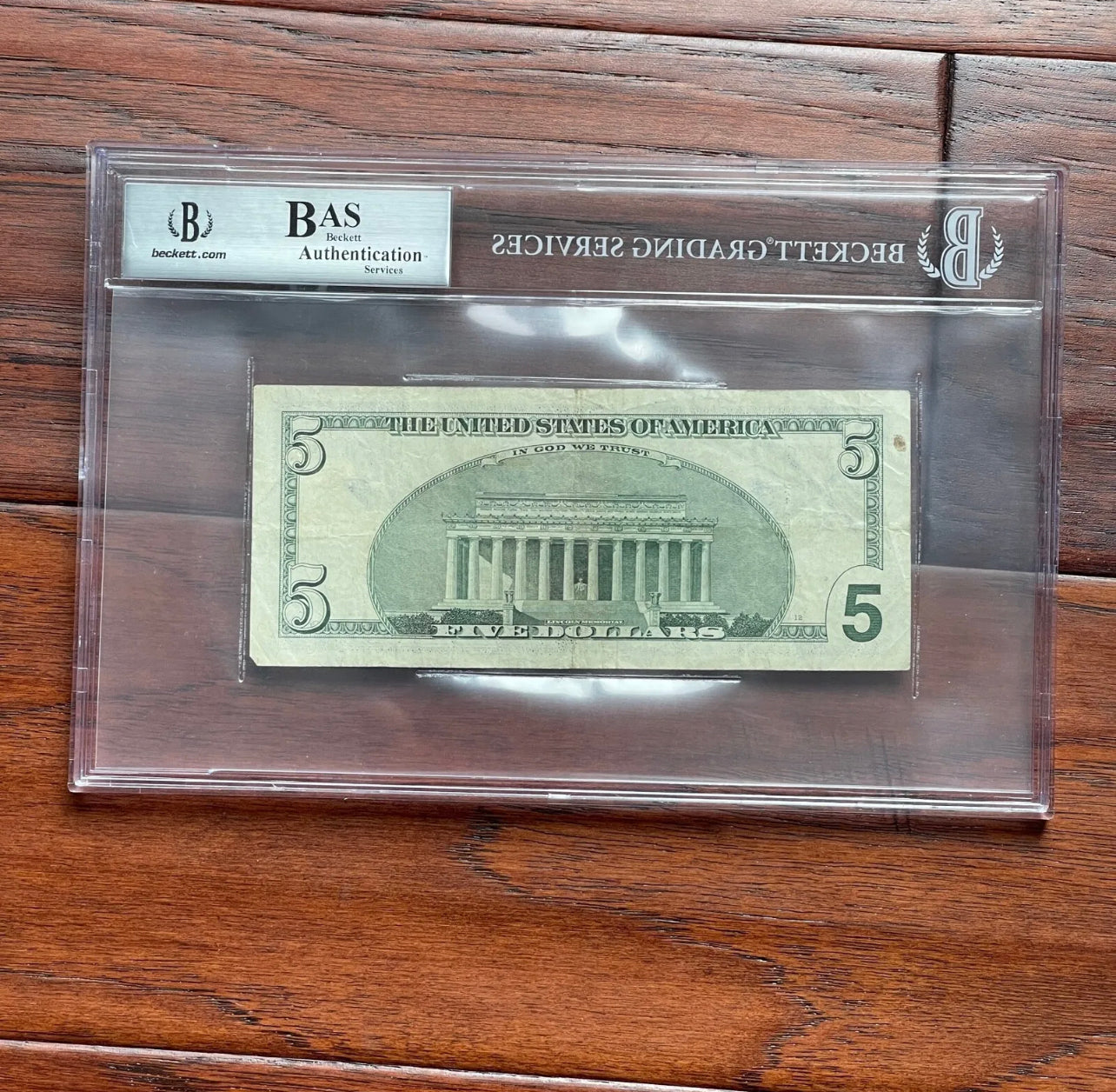 WARREN BUFFETT * BAS Beckett * AUTOGRAPH $5 Bill SIGNED * Berkshire Hathaway