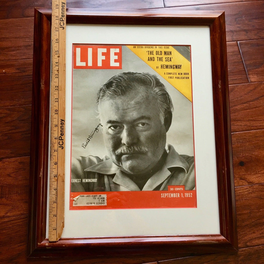ERNEST HEMINGWAY Autograph OLD MAN & THE SEA First Publication LIFE Book SIGNED