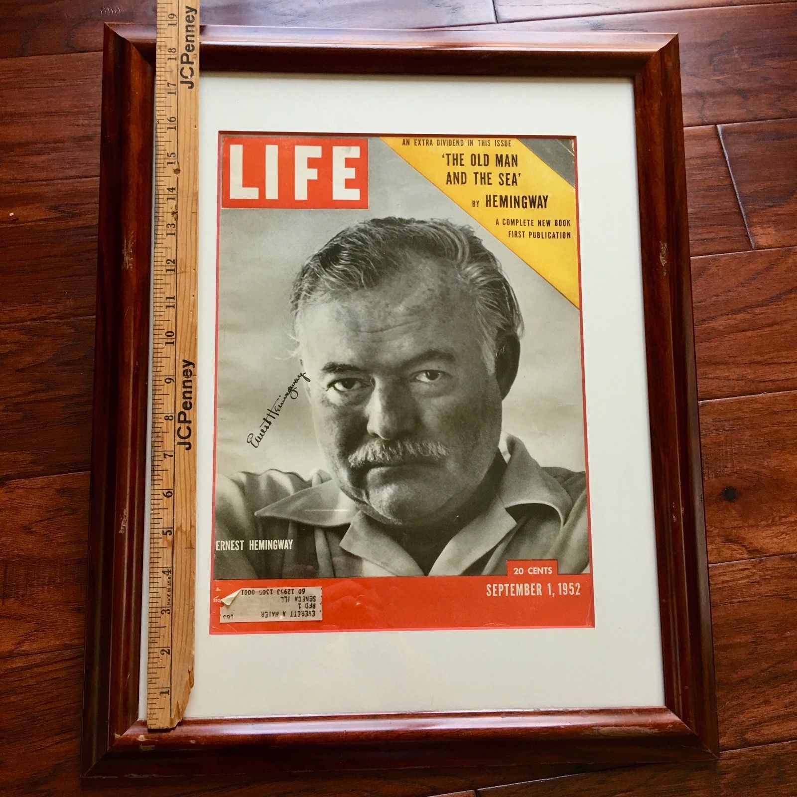 ERNEST HEMINGWAY Autograph OLD MAN & THE SEA First Publication LIFE Book SIGNED