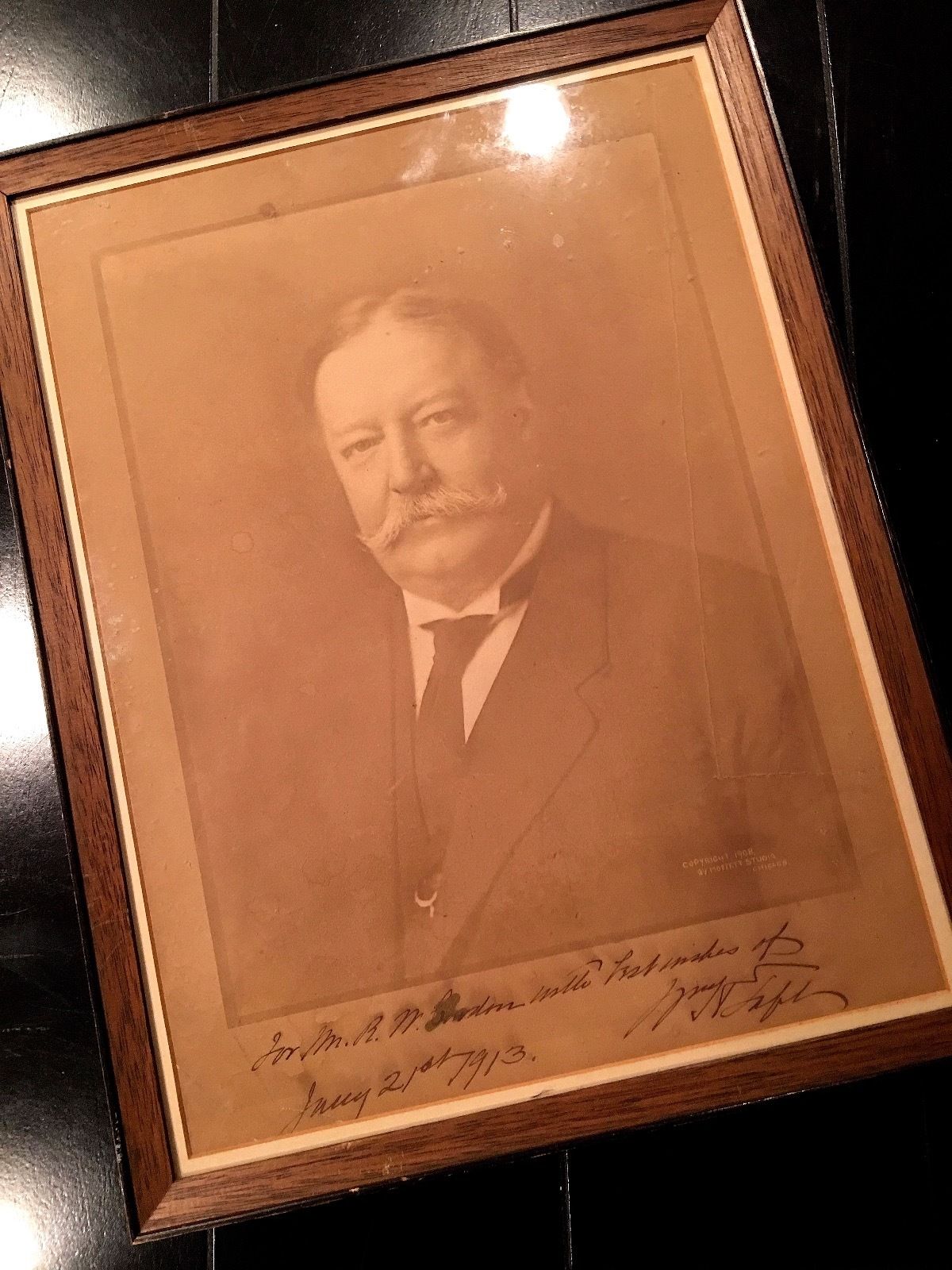 WILLIAM HOWARD TAFT inscribed 1913 AUTOGRAPH photo signed AS PRESIDENT