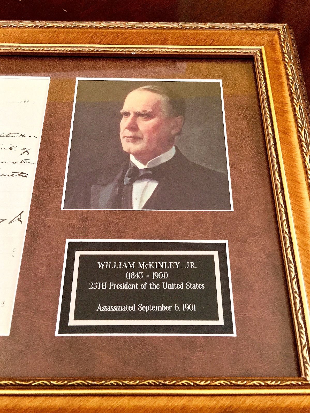 WILLIAM McKINLEY * Rare Handwritten AUTOGRAPH Letter SIGNED * Assassinated 1901