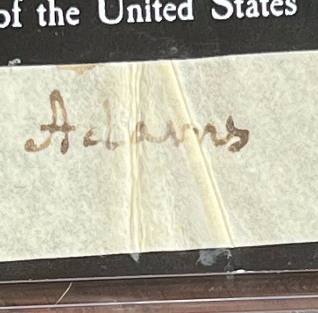 JOHN QUINCY ADAMS * PSA/DNA * Autograph Cut Signature CUSTOM CARD Signed