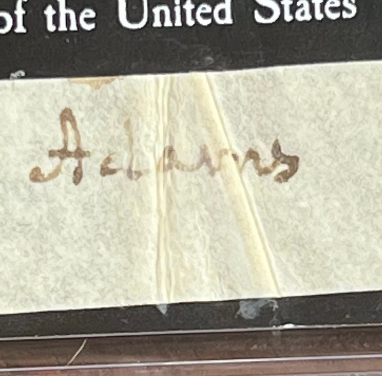 JOHN QUINCY ADAMS * PSA/DNA * Autograph Cut Signature CUSTOM CARD Signed