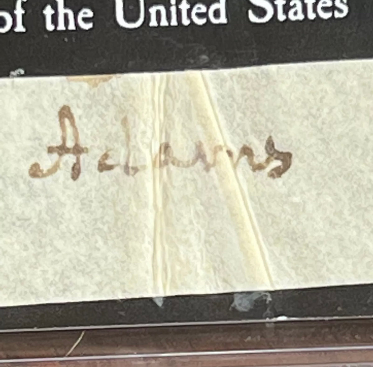 JOHN QUINCY ADAMS * PSA/DNA * Autograph Cut Signature CUSTOM CARD Signed