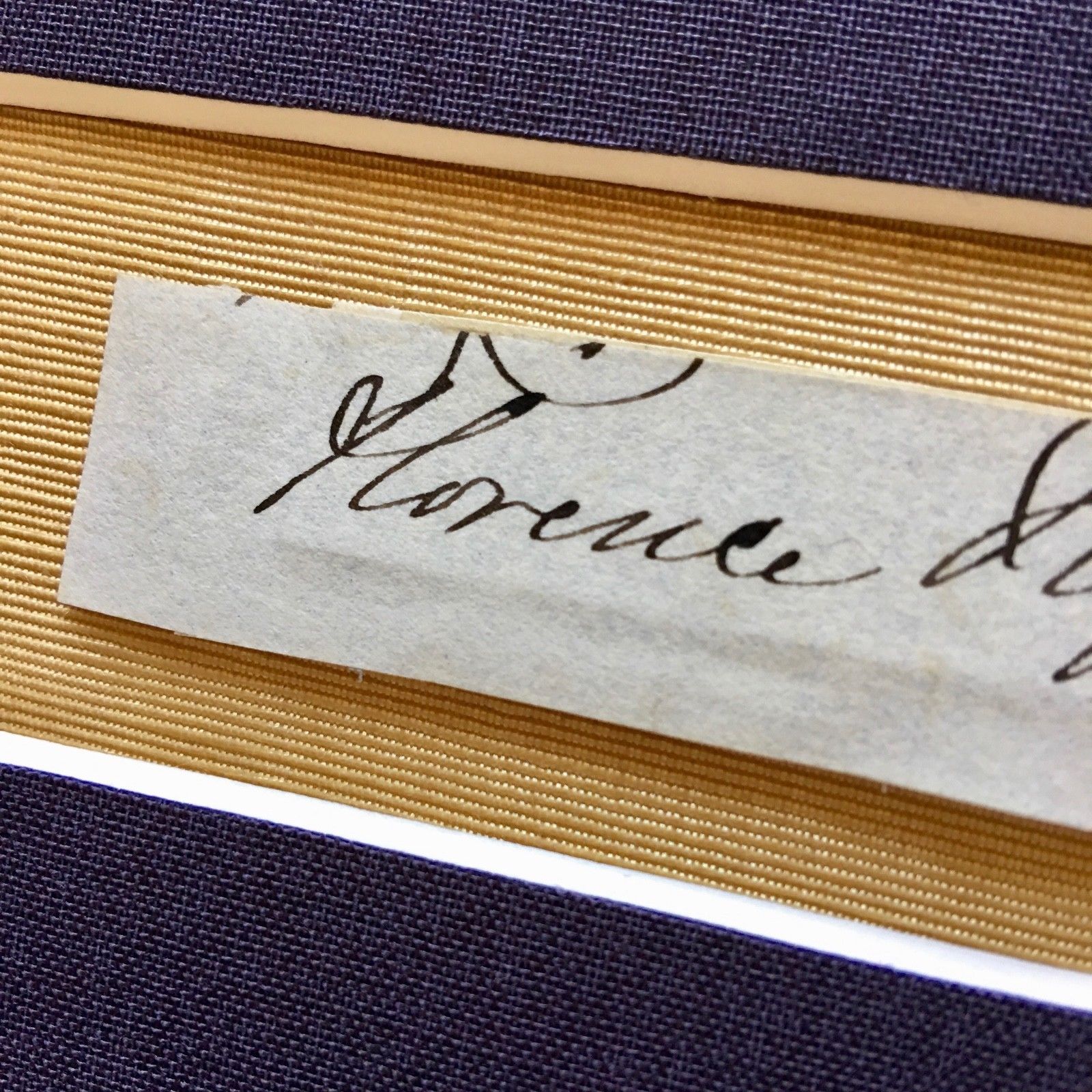 FLORENCE NIGHTINGALE * Desirable HAND SIGNED Cut Autograph * Crimean War Nurse