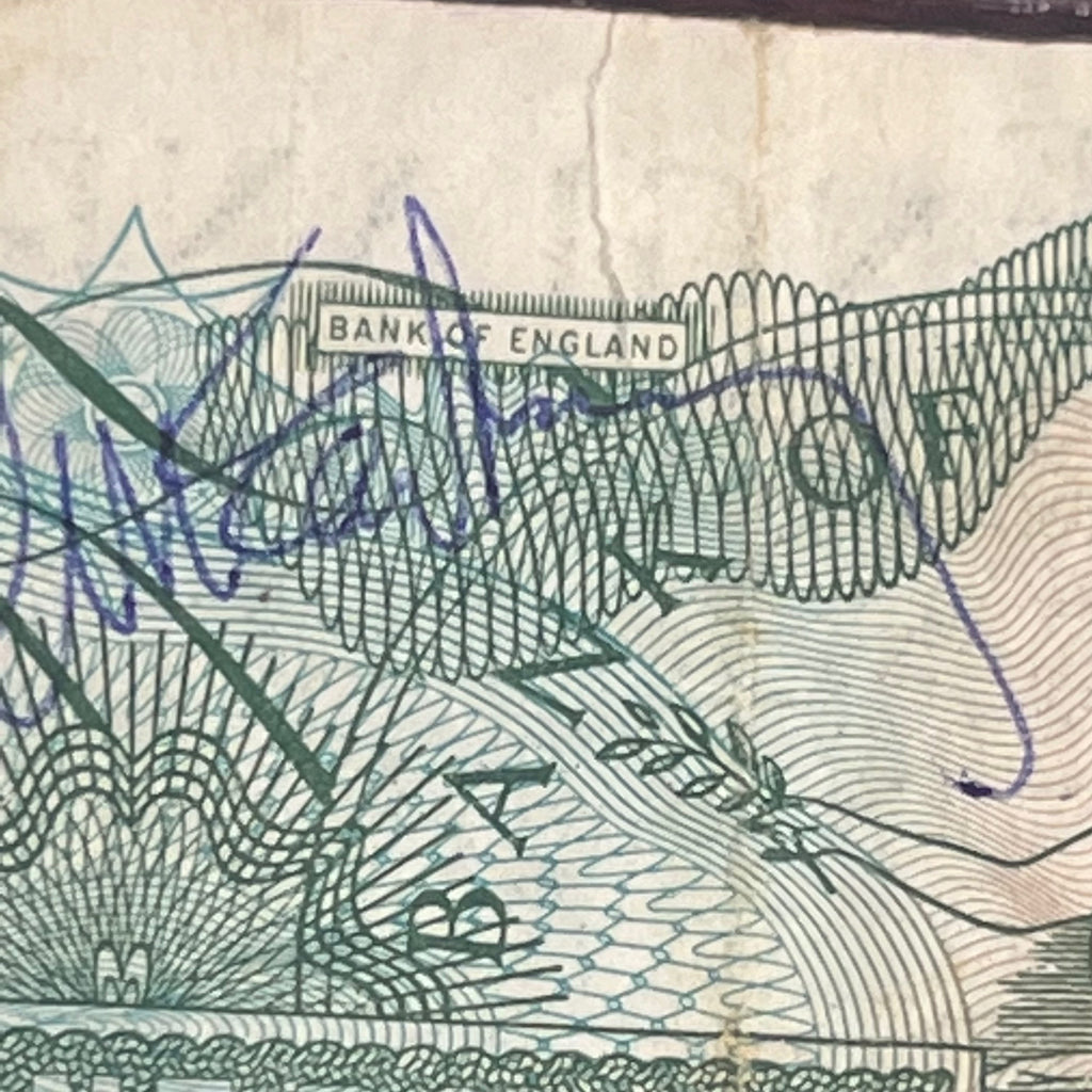 PAUL MCCARTNEY * BAS BECKETT * Autograph One Pound Note Signed * The Beatles