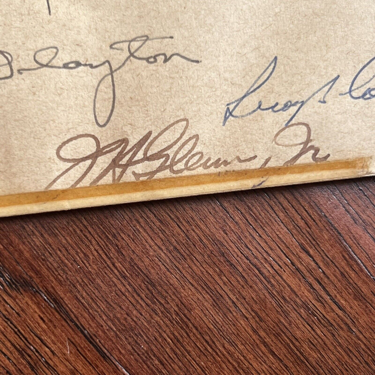 MERCURY 7 * JSA * Gus Grissom Signed Photo Autograph John Glenn