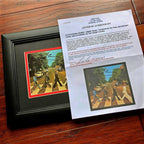 PAUL MCCARTNEY * Perry Cox * ABBEY ROAD Autograph Mini GOLD RECORD Signed BEATLE