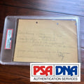 Thomas Edison * PSA/DNA Slab * Autograph Handwritten Note Signed *