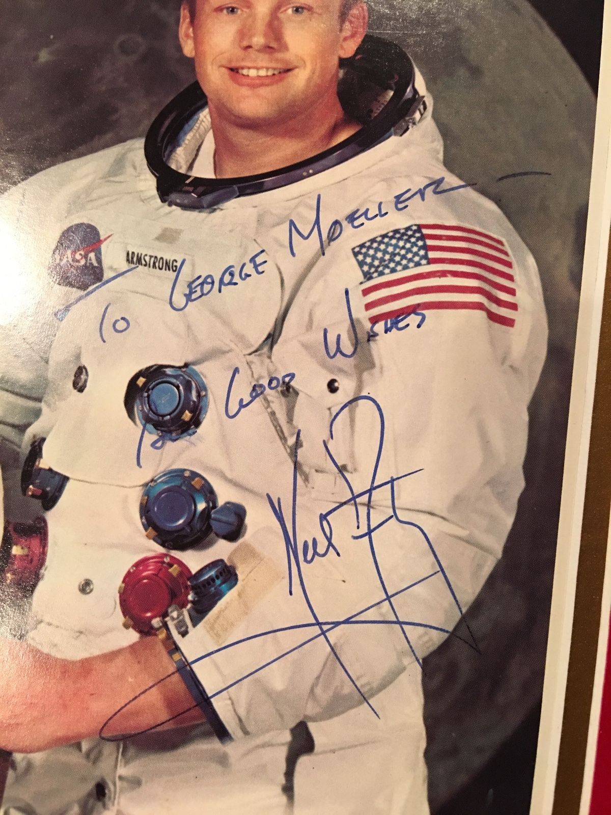 NEIL ARMSTRONG * Signed WSS Portrait JSA NASA LITHOGRAPH * Apollo 11 autograph