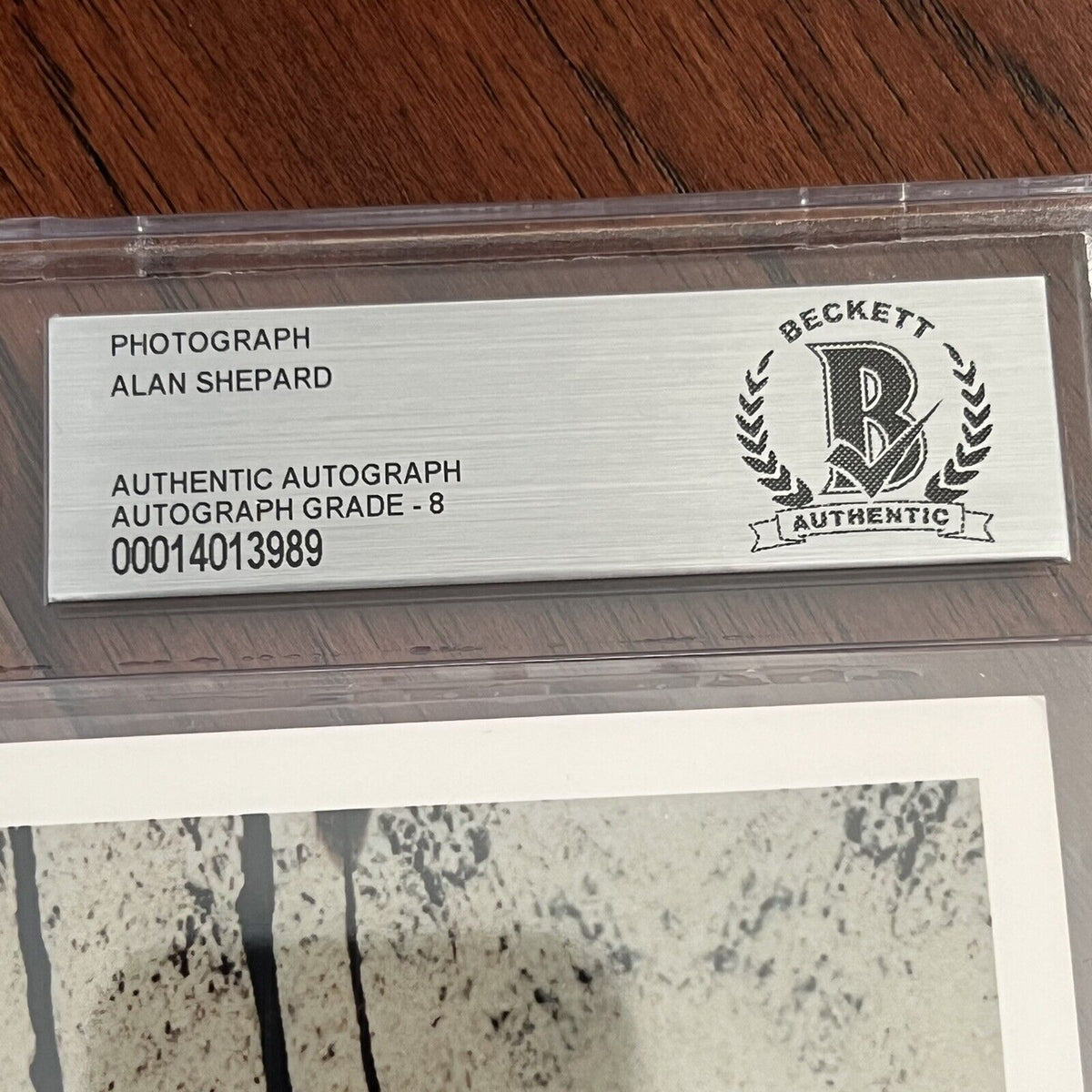 ALAN SHEPARD * Beckett BAS * Golfing Shot Signed and Dated Autograph * Apollo 14