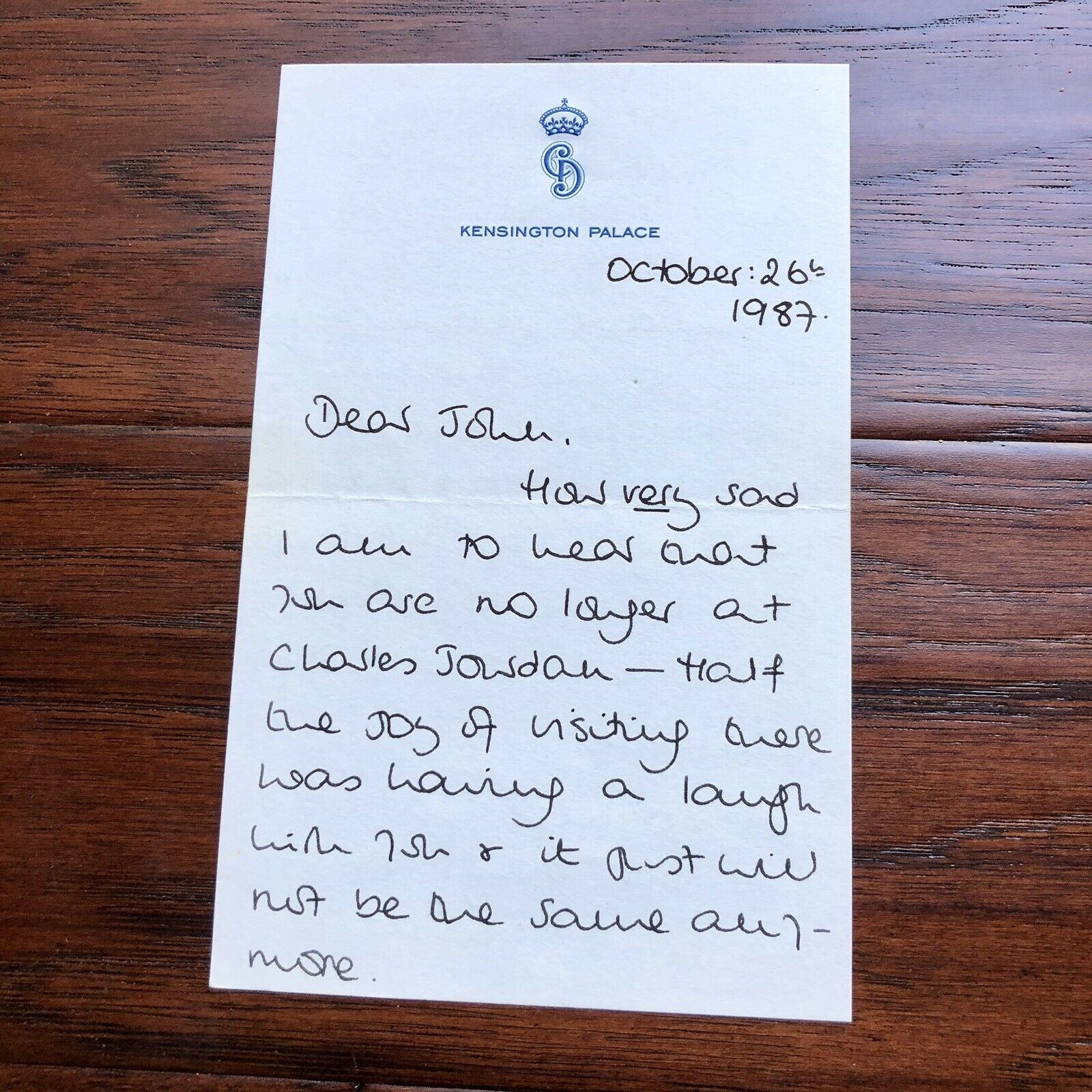 PRINCESS DIANA * BAS Beckett *Autograph Handwritten 3 Page Letter Signed *