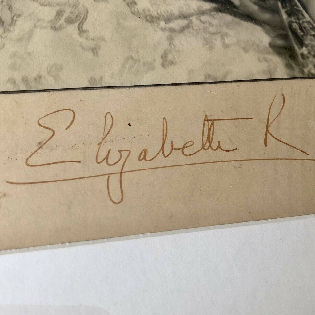 QUEEN ELIZABETH II * JSA LOA * Signed 16x22 Coronation Year Autograph Portrait *