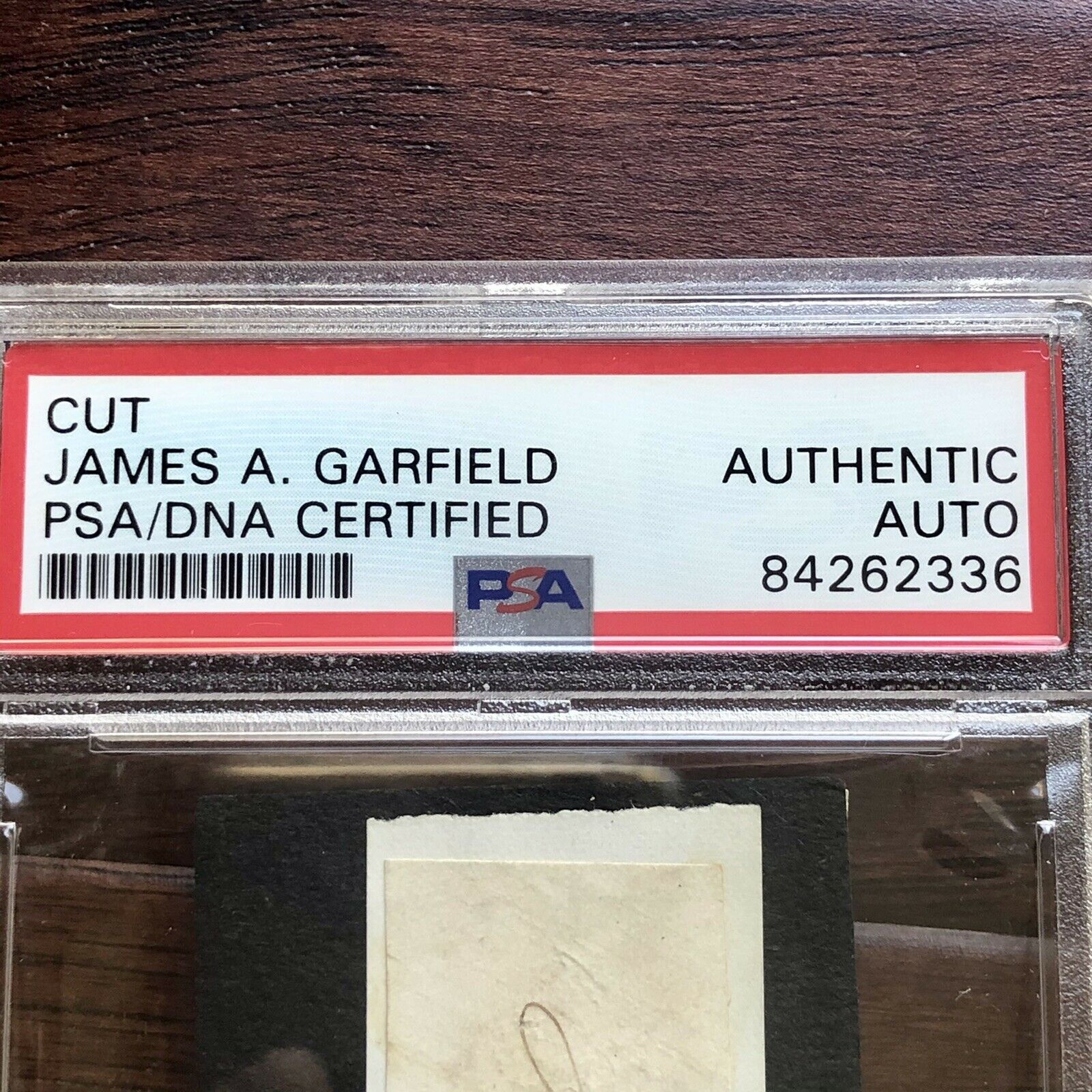 JAMES A. GARFIELD * PSA/DNA Slabbed * Autograph Free Frank Signed * President