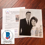 RONALD & NANCY REAGAN * BAS Beckett * Autograph Inscribed Signed Photo