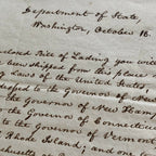 JOHN QUINCY ADAMS * BECKETT BAS * Autograph "United States Laws" Letter Signed *