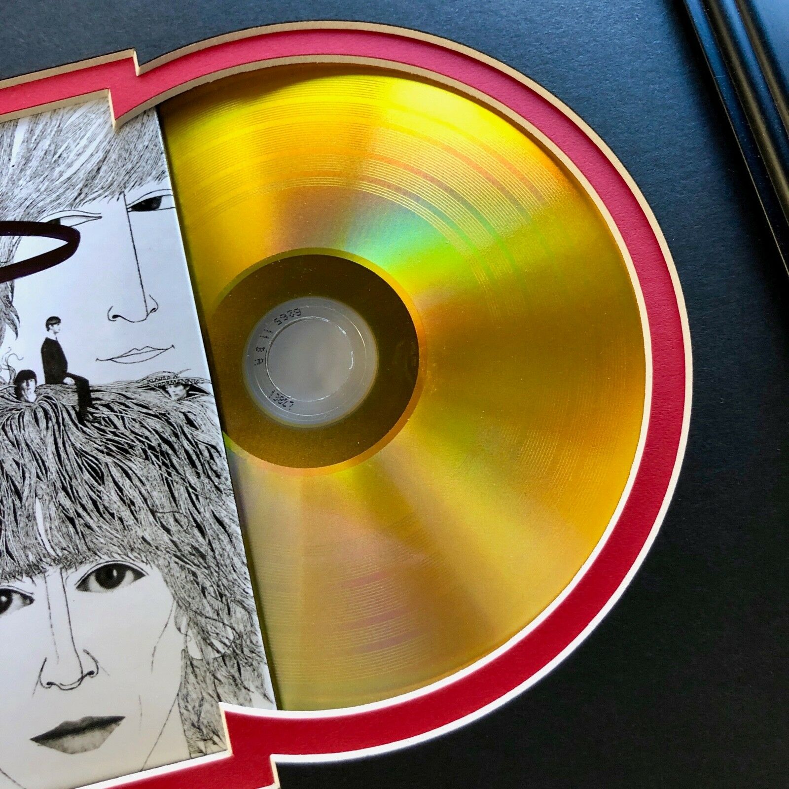 PAUL MCCARTNEY * Perry Cox * BEATLES REVOLVER Autograph Mini GOLD RECORD Signed