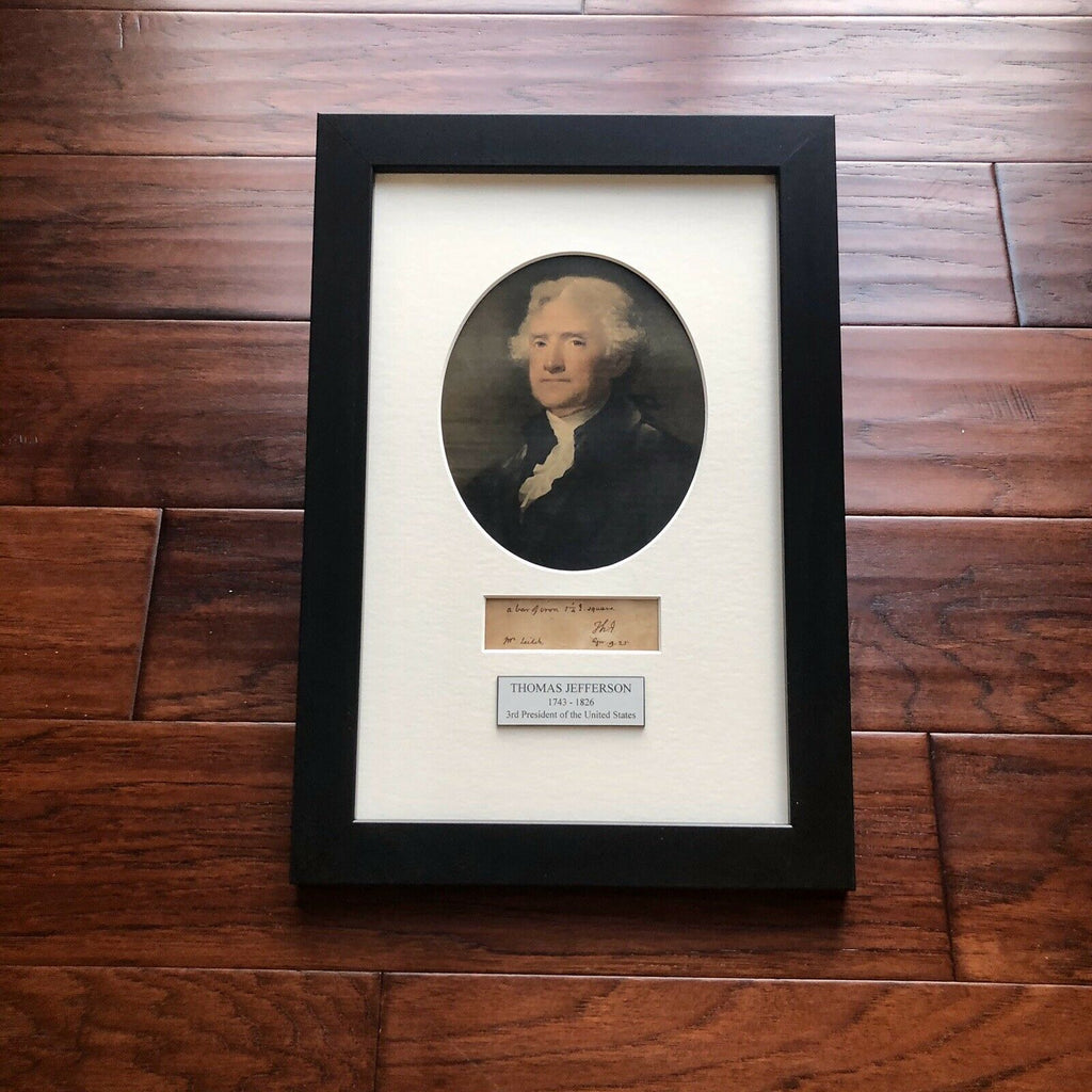 THOMAS JEFFERSON * JSA LOA * Autograph Note Carried by Slave Signed * President