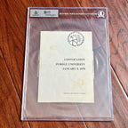 NEIL ARMSTRONG * Beckett BAS Slab * Signed "One Small Step" Autograph Photo