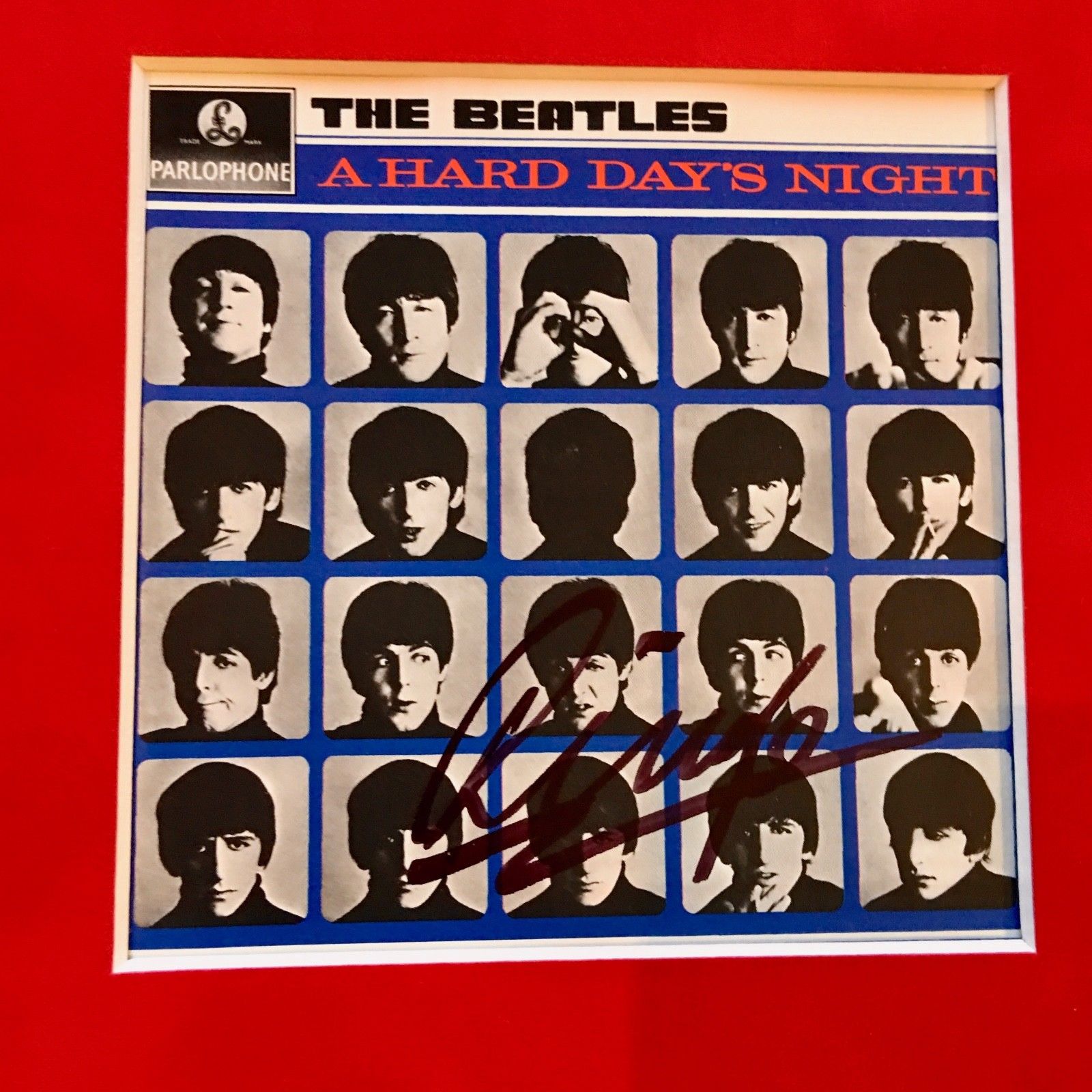 RINGO STARR * BEATLES * PSA/DNA AUTOGRAPH "Hard Day's Night" Album Cover SIGNED