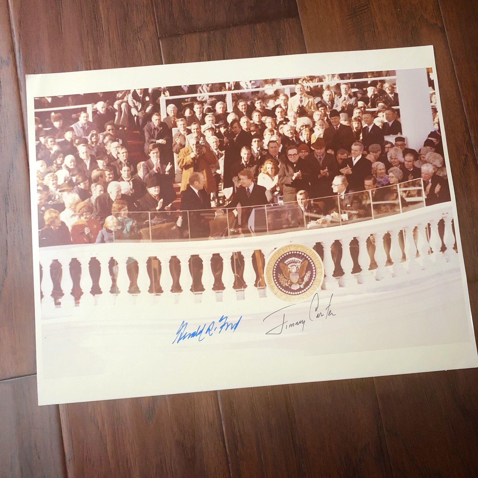 Jimmy CARTER & Gerald FORD * PSA/DNA * AUTOGRAPH Inauguration Day SIGNED PHOTO
