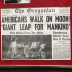 NEIL ARMSTRONG * Signed "Giant Leap" Autograph Newspaper * Zarelli Apollo 11
