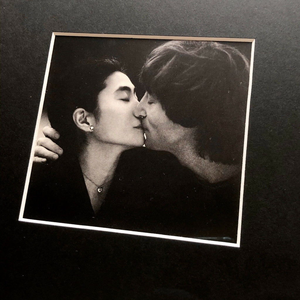 JOHN LENNON & YOKO ONO * JSA LOA * Hand Signed Autograph Album Page * Beatles