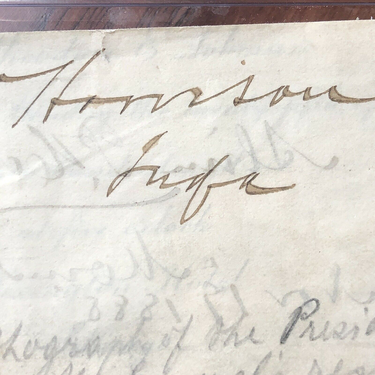 BENJAMIN HARRISON * PSA/DNA Slabbed * Autograph Card Signed as President Elect *