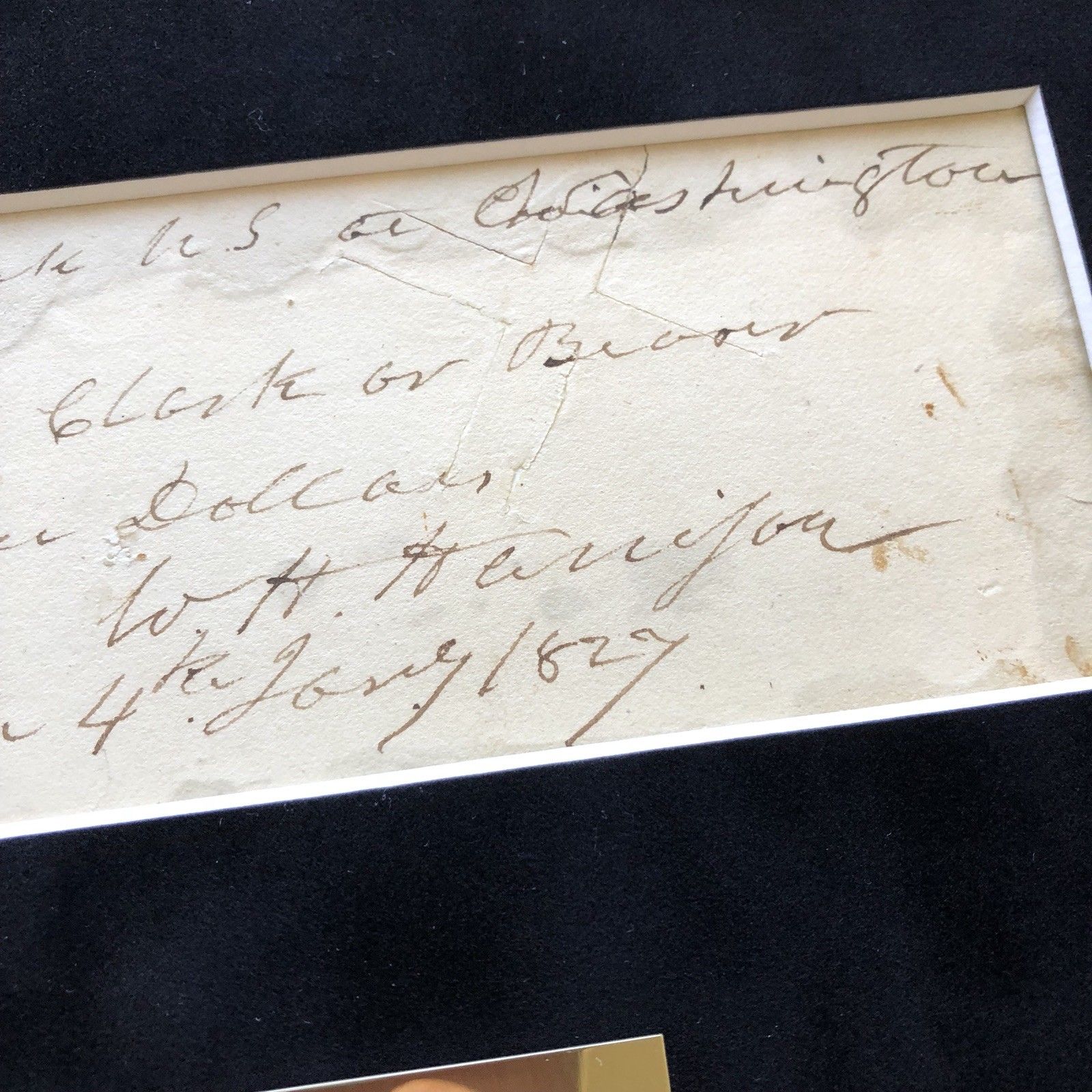 WILLIAM HENRY HARRISON * Authentic HANDWRITTEN Autograph Check SIGNED *