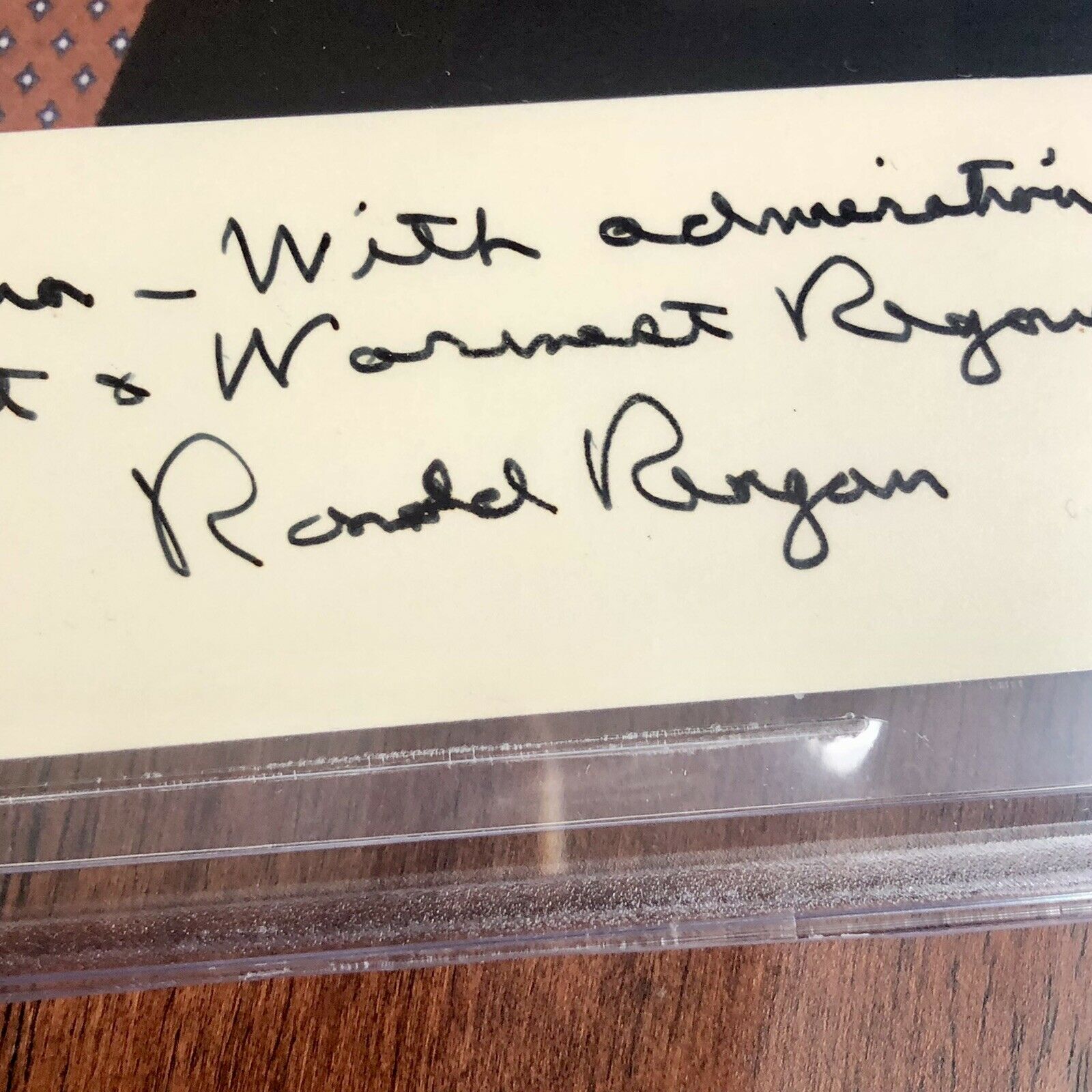 RONALD REAGAN * Beckett BAS * Signed Photo to Jack Lousma As President Autograph