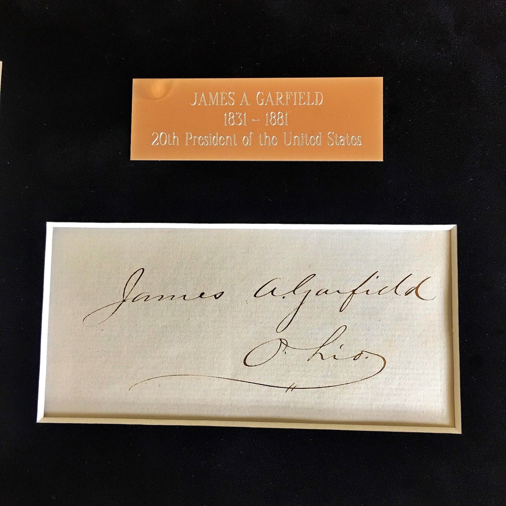 JAMES A. GARFIELD * Scarce Full Autograph Signed * Cut Album Page * President