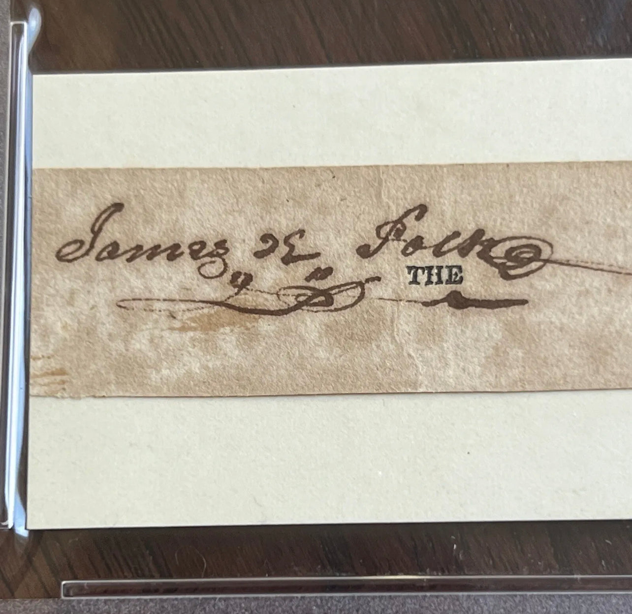 JAMES K. POLK * PSA Slab * Autograph Cut Signature Signed * President