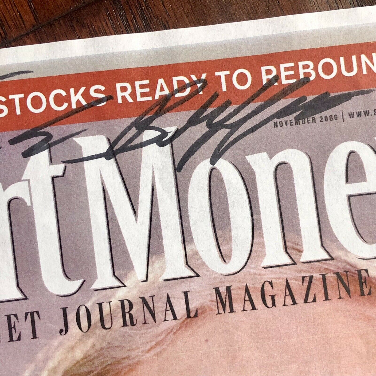 WARREN BUFFETT * JSA LOA * Signed WSJ Magazine Cover Print Autograph *