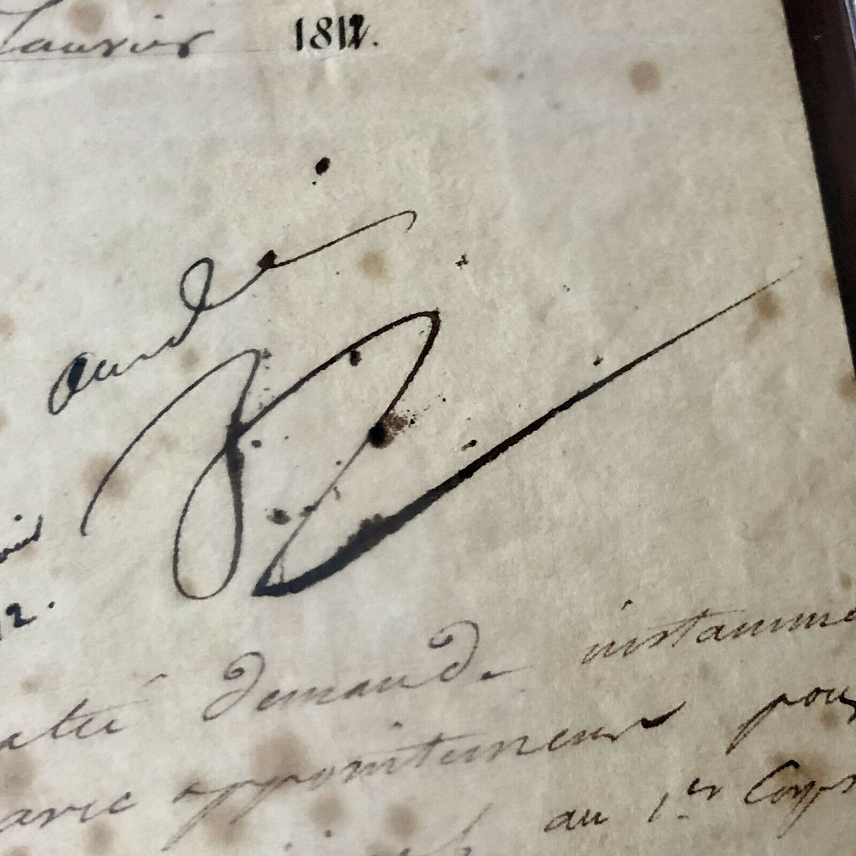 Napoleon Bonaparte * PSA/DNA Slabbed * Encapsulated Autograph Signed Document *