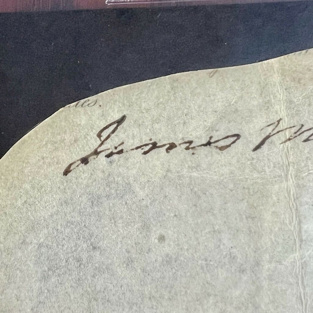 JAMES MONROE * BAS* AUTOGRAPH Cut Signature SIGNED * Beckett