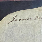 JAMES MONROE * BAS* AUTOGRAPH Cut Signature SIGNED * Beckett
